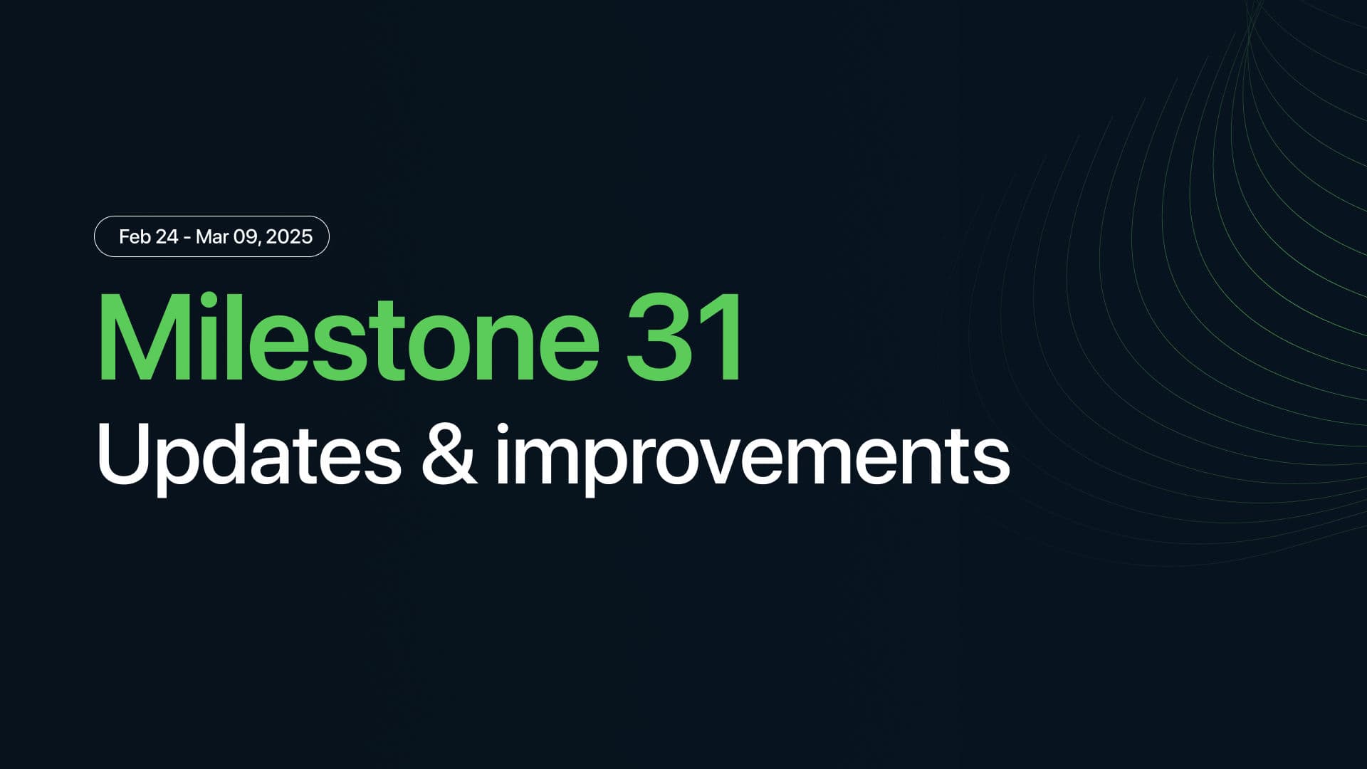 Milestone M31 - change labels, priority-based round robin and more
